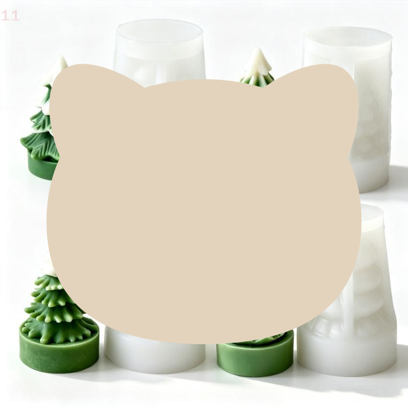 Candle Making Supplies Usa - DIY Mini-Weihnachtsbaum Silikonform für Handgemachte Duftkerzen,