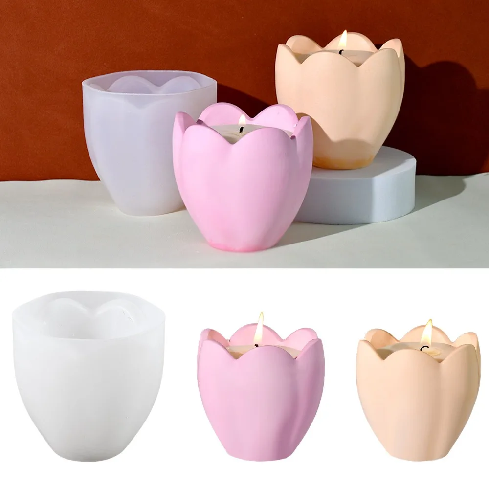 Candle Making Supplies Kit - Tulpe Kerzenhalter Silikon Formen Blume Harz