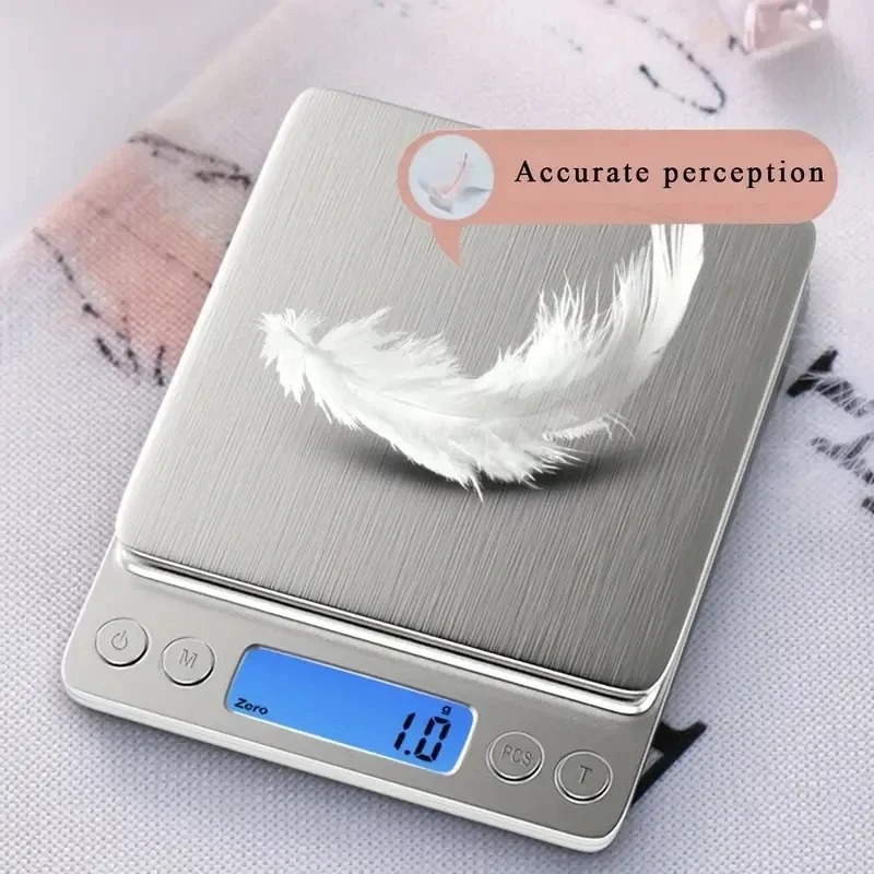 Candle Wax Scale - AccuWeight Digitale Küchenwaage, Edelstahl-Lebensmittelwaage mit LCD-Display