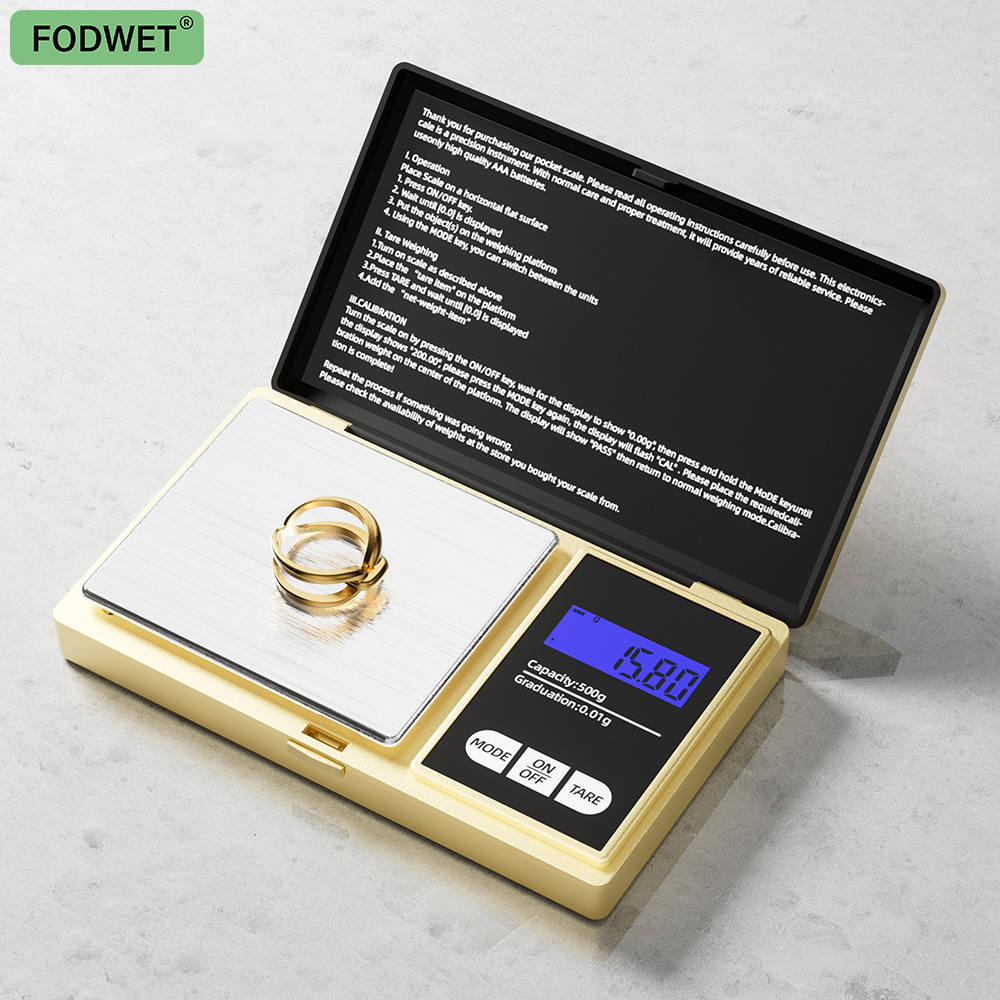 Candle Wax Scale - Goldene kleine mechanische Waage mit LCD-Display