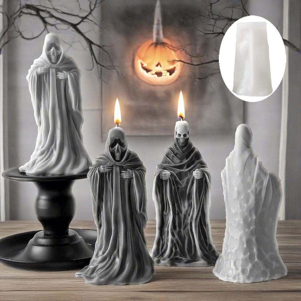 Candle Making Supplies Kit - 3D Skelett Duft Kerze Silikonform Relief