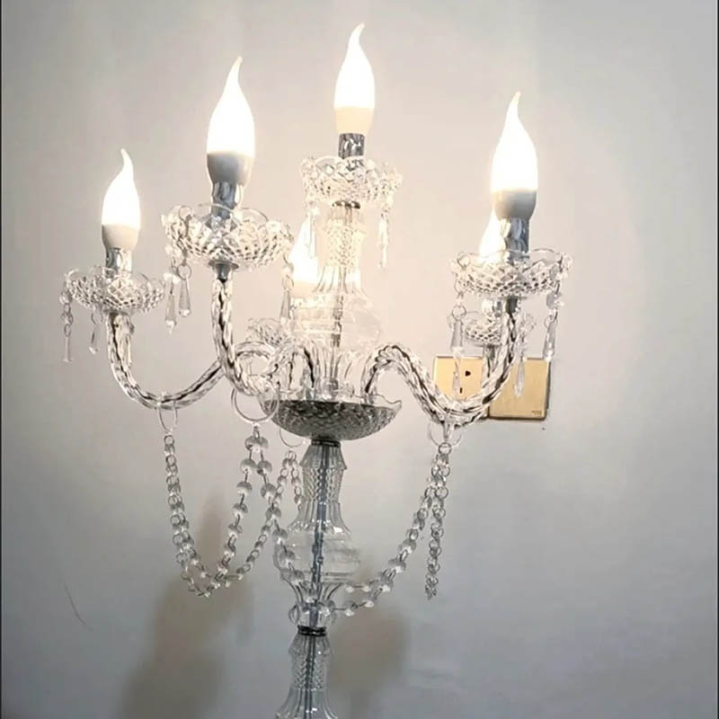 Candle Supplies Usa - Moderne Luxus-Kerzenlampen Hochzeits-Tischdekoration Elegante Tischlampe Wohnzimmer-Kerzenlichter