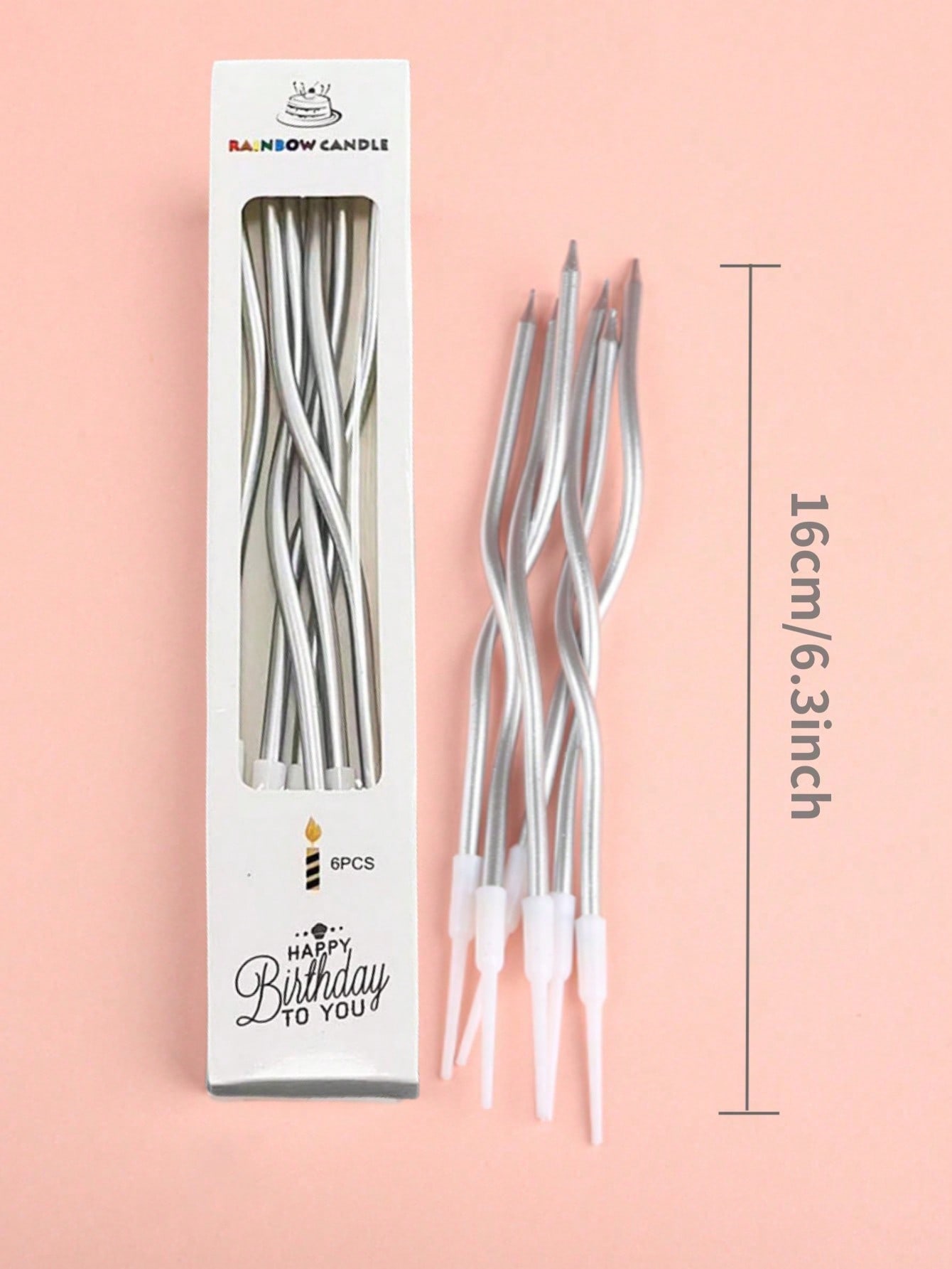 6 Stück/Box Gebogene Geburtsta – Candle Supplies Usa Bewertung und Preis