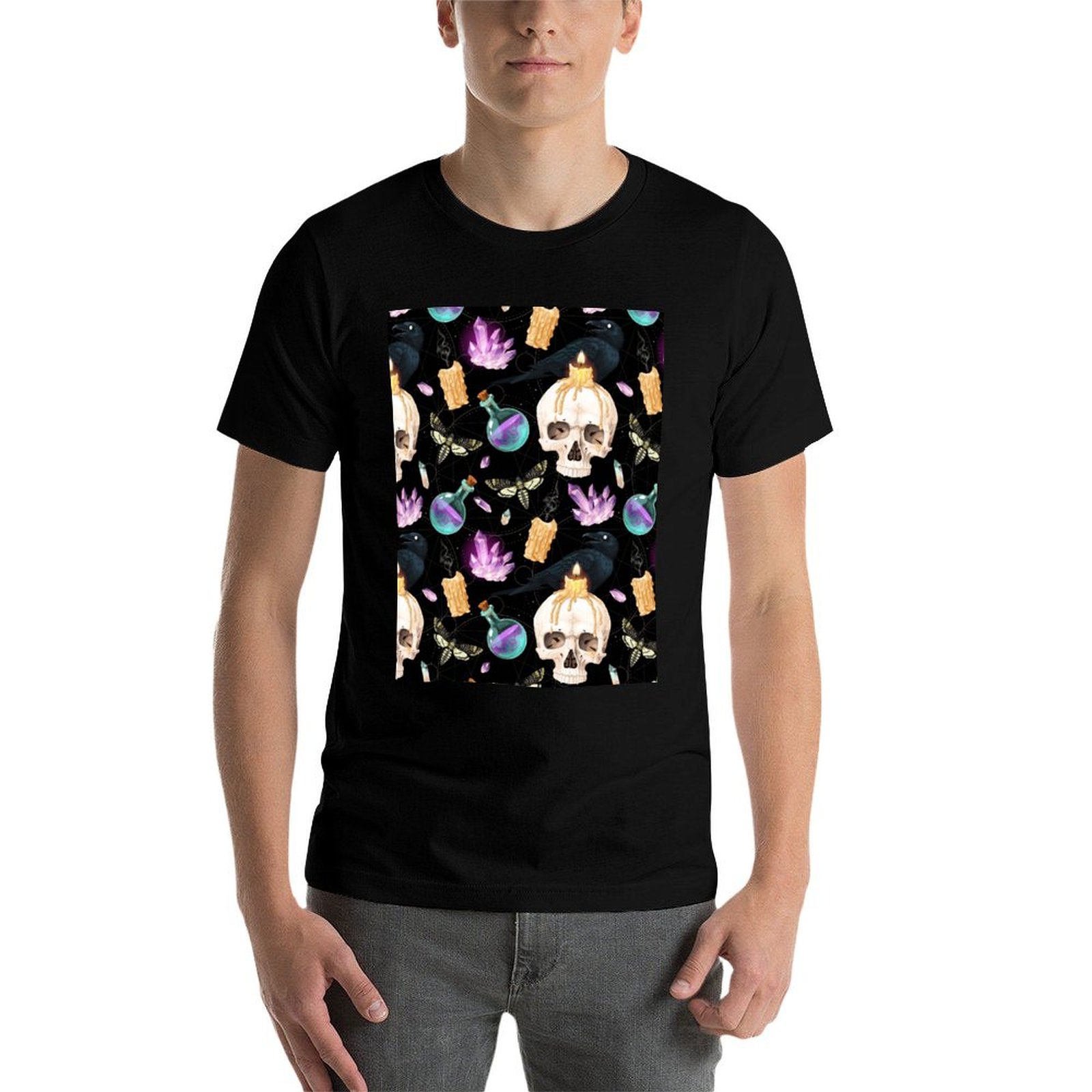 Gothic-T-Shirt mit Totenkopf-, – Black Tin Candle Bewertung und Preis
