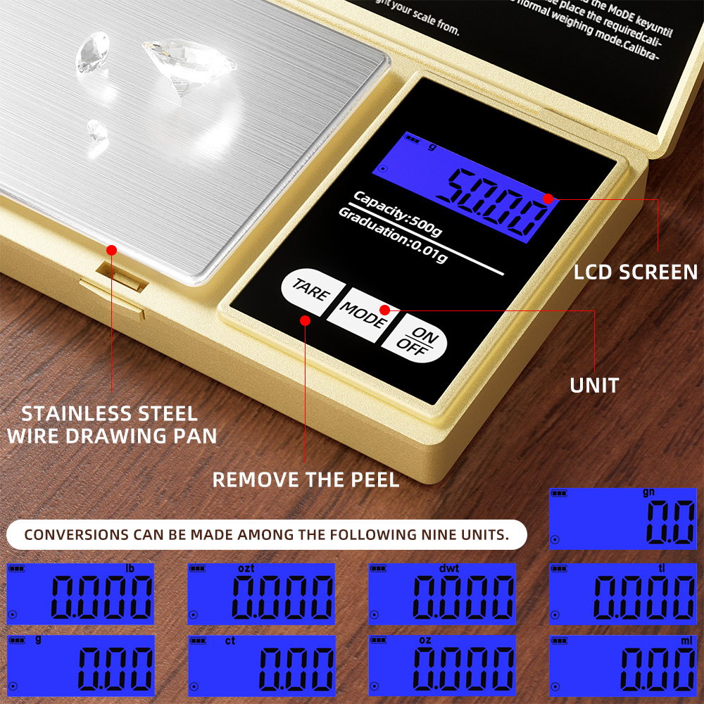 Goldene kleine mechanische Waa – Candle Wax Scale Bewertung und Preis
