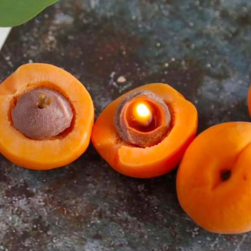 3D Aprikosenfrucht-Kerzenform  – Candle Making Supplies Usa Bewertung und Preis