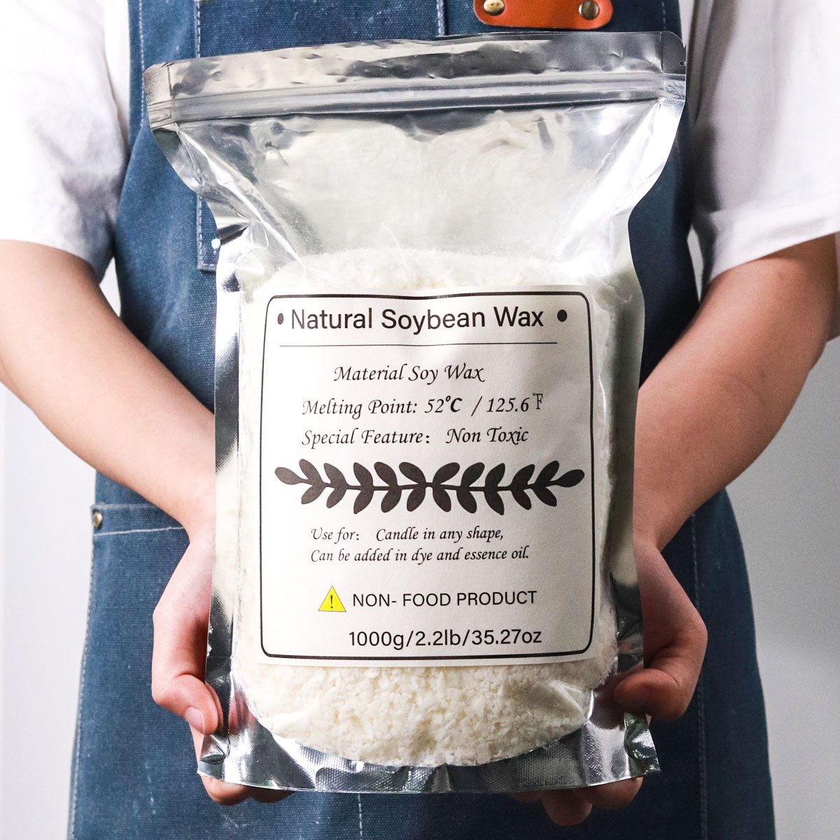 1 kg natürliches Sojawachs-Gra – Candle Making Supplies Usa Bewertung und Preis
