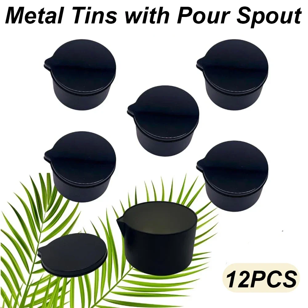 12 Stück silber-schwarze Metal – Black Tin Candle Bewertung und Preis